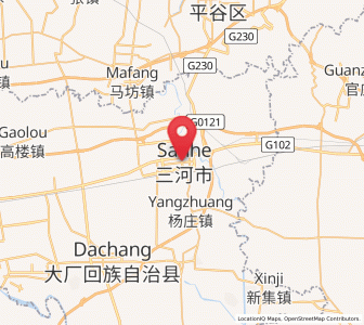 Map of Sanhe, Hebei
