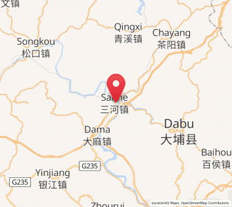 Map of Sanhe, Guangdong