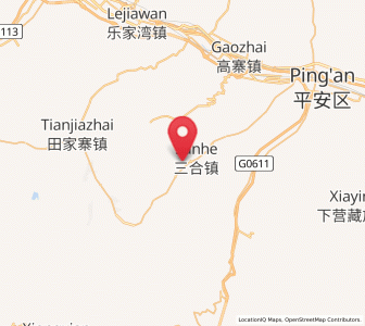 Map of Sanhe, Qinghai