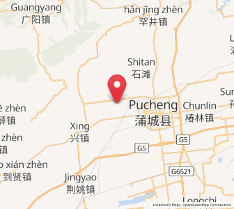 Map of Sanhe, Shaanxi