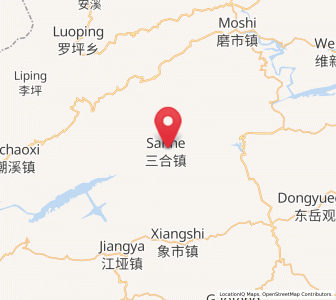 Map of Sanhekou, Hunan
