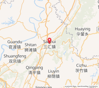 Map of Sanhui, Chongqing