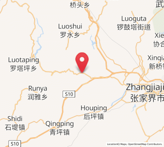 Map of Sanjiaguan, Hunan