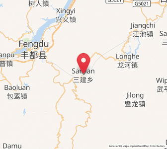 Map of Sanjian, Chongqing