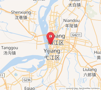 Map of Sanjiang, Anhui