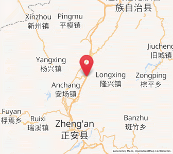 Map of Sanjiang, Guizhou