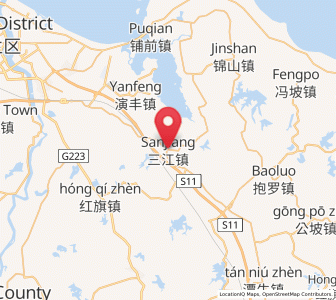 Map of Sanjiang, Hainan