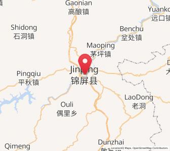 Map of Sanjiang, Guizhou