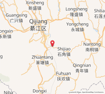 Map of Sanjiang, Chongqing