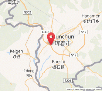 Map of Sanjiazi, Jilin