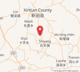 Map of Sanjing, Hunan
