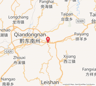 Map of Sankeshu, Guizhou