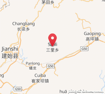 Map of Sanli, Hubei