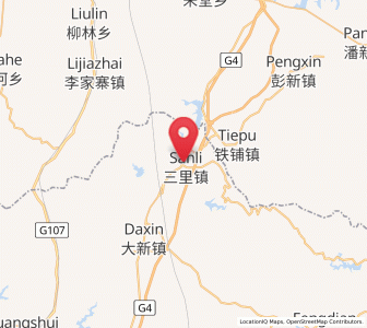 Map of Sanlicheng, Hubei