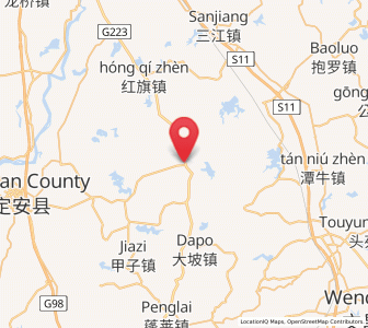 Map of Sanmenpo, Hainan