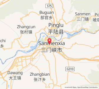 Map of Sanmenxia, Henan