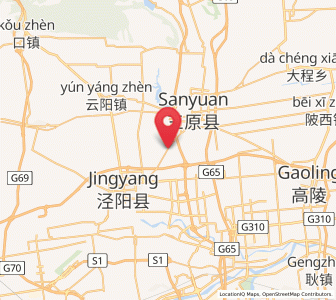 Map of Sanqu, Shaanxi