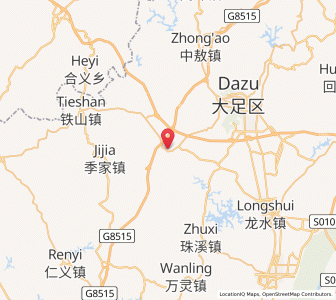 Map of Sanqu, Chongqing
