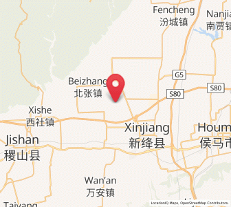 Map of Sanquan, Shanxi