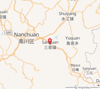 Map of Sanquan, Chongqing
