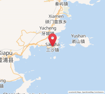 Map of Sansha, Fujian