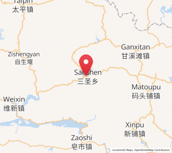 Map of Sansheng, Hunan