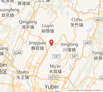Map of Sansheng, Chongqing