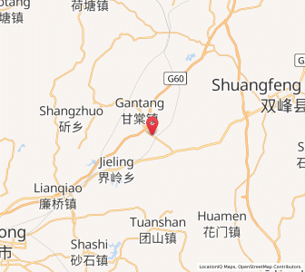 Map of Santangpu, Hunan