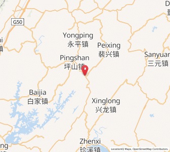 Map of Sanxi, Chongqing