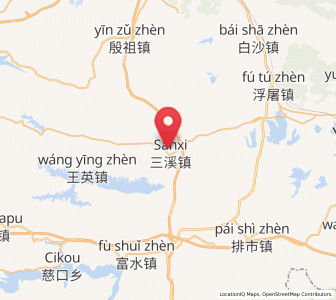 Map of Sanxi, Hubei