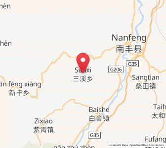 Map of Sanxi, Jiangxi