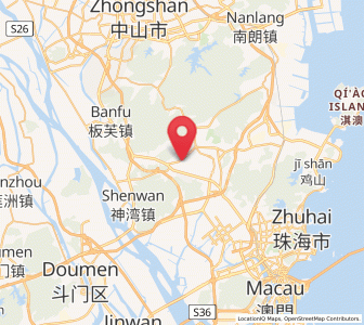 Map of Sanxiang, Guangdong