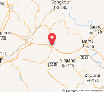 Map of Sanxiang, Guangdong