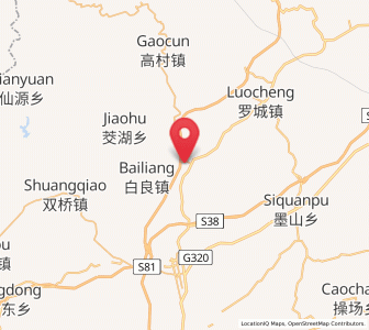Map of Sanxing, Jiangxi