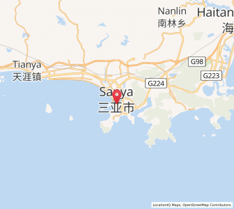 Map of Sanya, Hainan