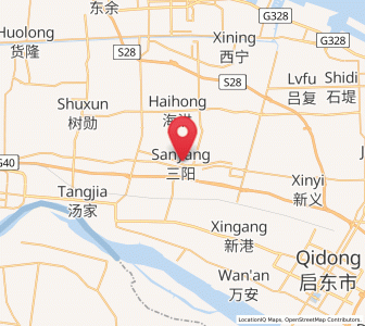 Map of Sanyang, Jiangsu