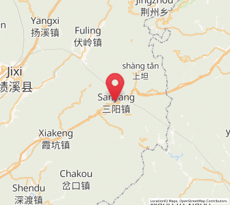 Map of Sanyang, Anhui