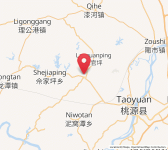 Map of Sanyanggang, Hunan