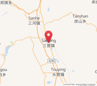 Map of Sanying, Ningxia Hui Autonomous Region