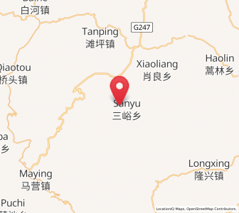 Map of Sanyu, Gansu