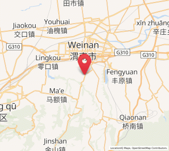 Map of Sanzhang, Shaanxi