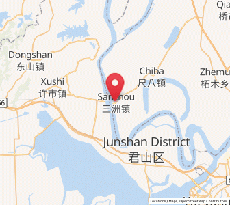 Map of Sanzhou, Hubei