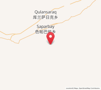 Map of Saparbay, Xinjiang