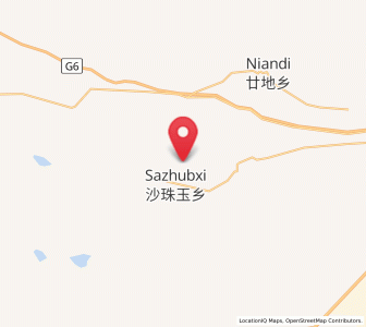 Map of Sazhubxi, Qinghai