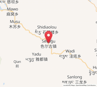 Map of Se’ergu, Sichuan