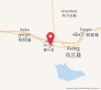 Map of Serh, Qinghai