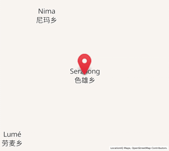 Map of Sexiong, Tibet