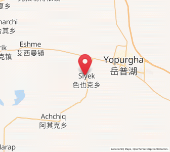 Map of Seyeke, Xinjiang