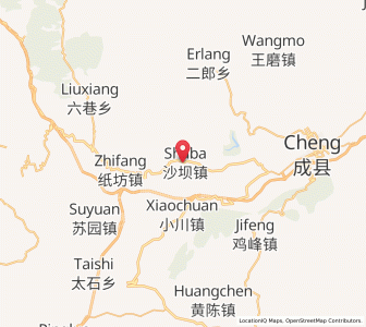 Map of Shaba, Gansu