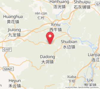 Map of Shaba, Guangdong